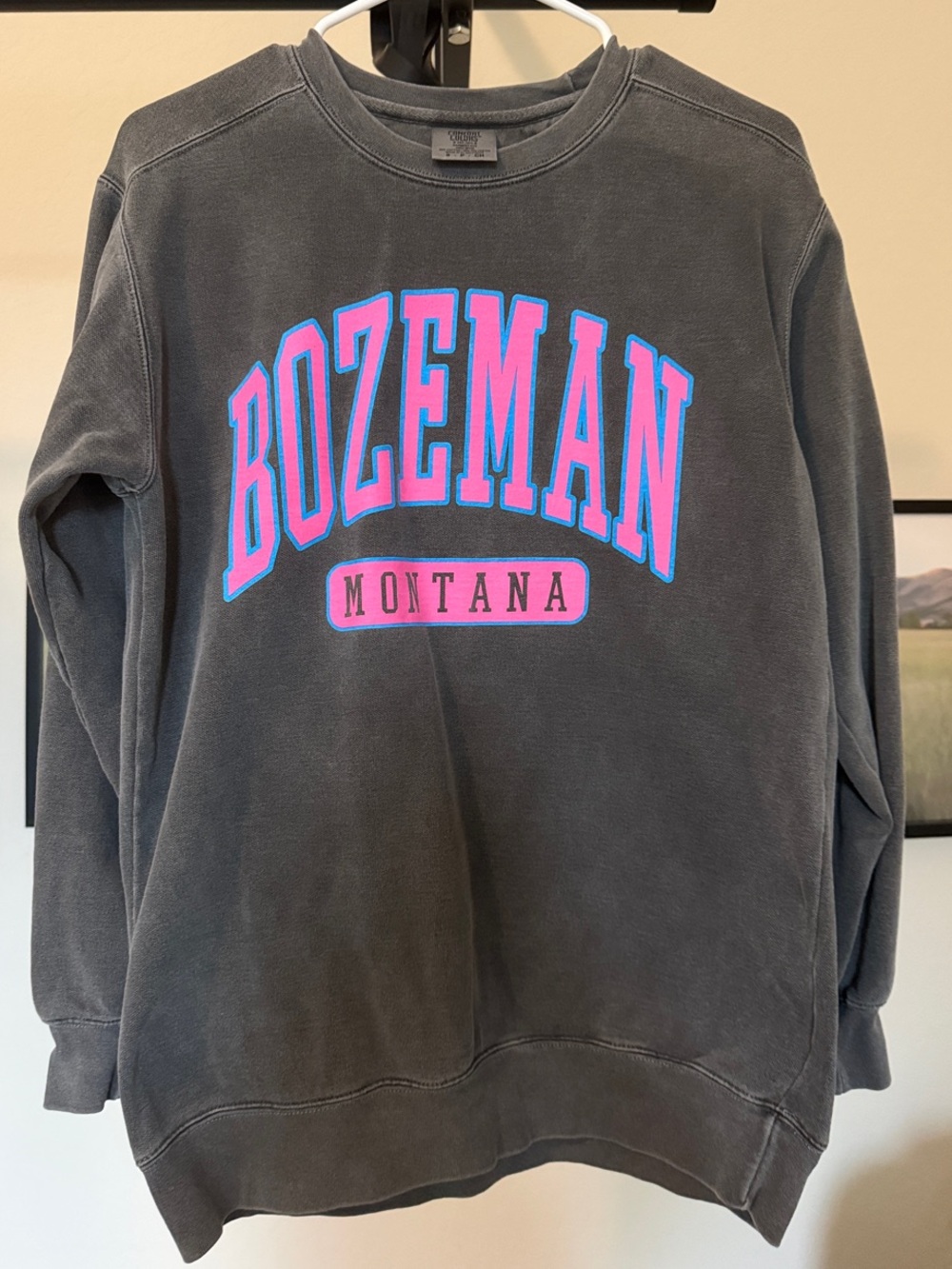 Bozeman Montana Gray Crewneck Sweatshirt